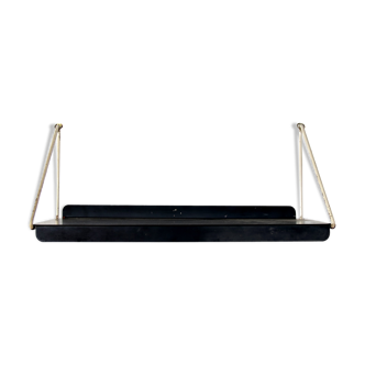 Vintage metal wall shelf, Dutch Industrial design 1960's