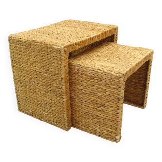 Vintage Banana Fiber Coffee Tables from Ikea, 1980s