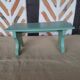 Footrest, green bench