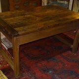 Nineteenth century farmhouse table in natural oak wood 140 x 90 cm