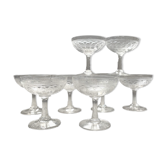 Lot de 8 coupes à champagne anciennes