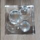 Daum sculpted glass ashtray with ball