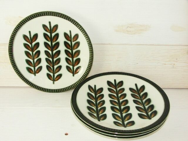 Lot 4 dinner plates Boch Louvière Rambouillet 1966