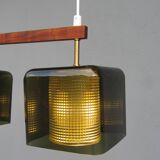 Scandinavian glass pendant lamp Carl Fagerlund for Orrefors
