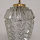 Vintage molded glass pendant lamp from the 50s/60s