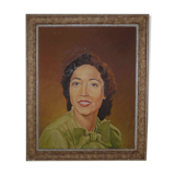 Tableau ancien 1945 peinture huile sur toile Signé