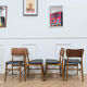 4 Scandinavian teak chairs