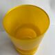Yellow glass vase