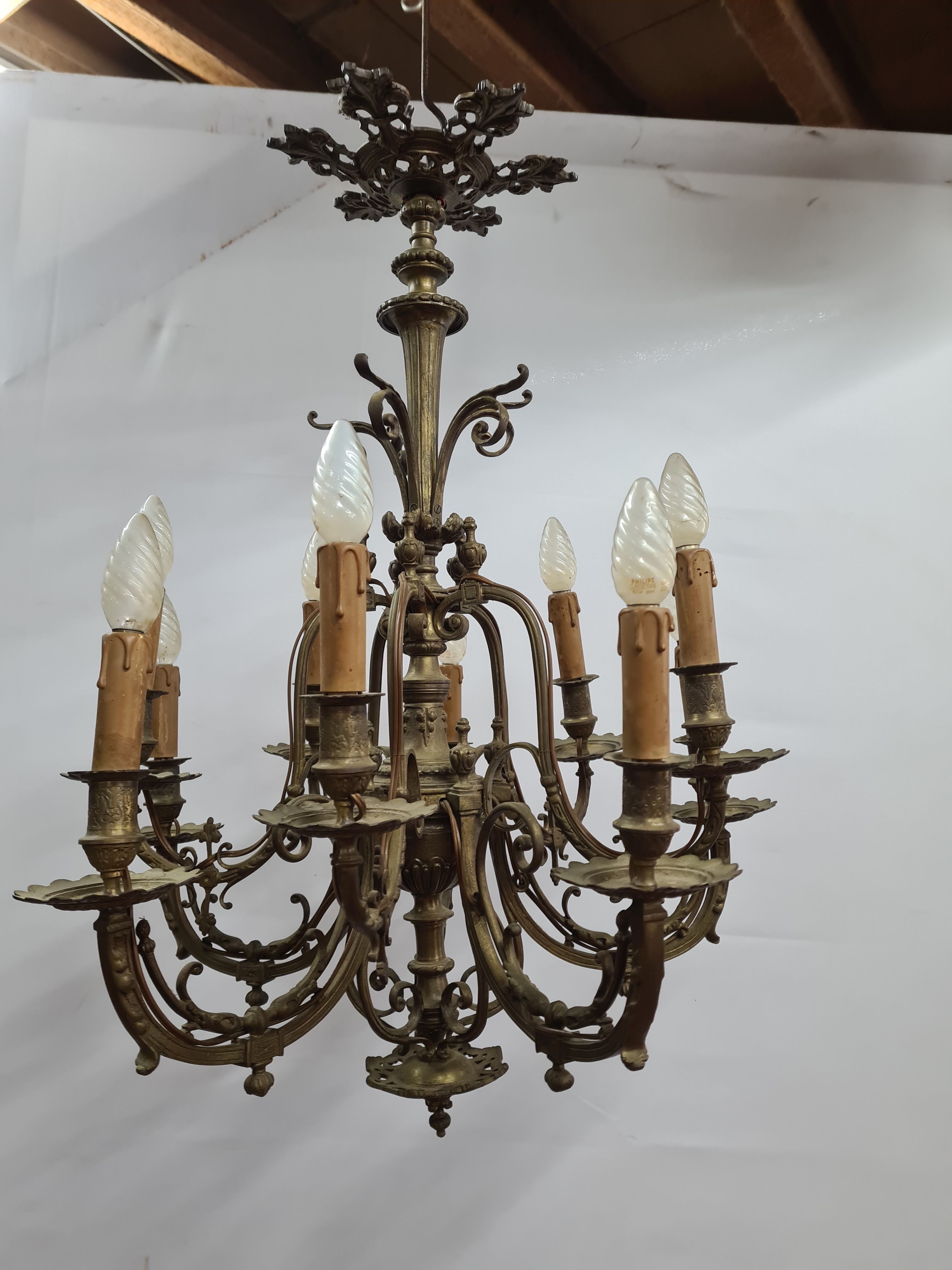 Bronze chandelier