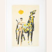 Naked Rider, Colour Lithograph on Paper, 63 x 88 cm