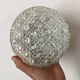 Small vintage molded glass ceiling light 15 cm