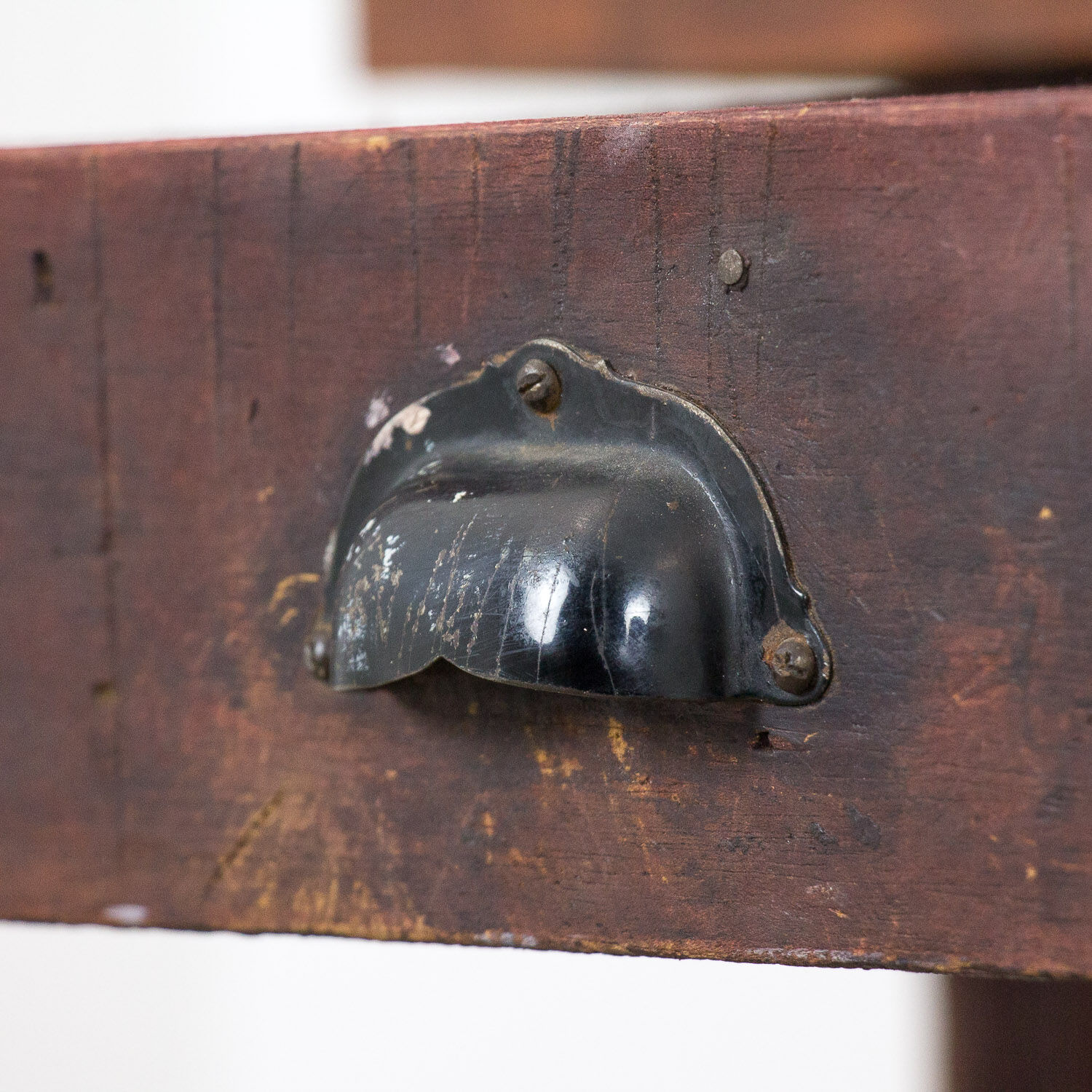 Vintage wooden table factory desk