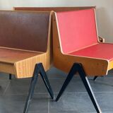 Trio of vintage EKA Wohnmobel benches