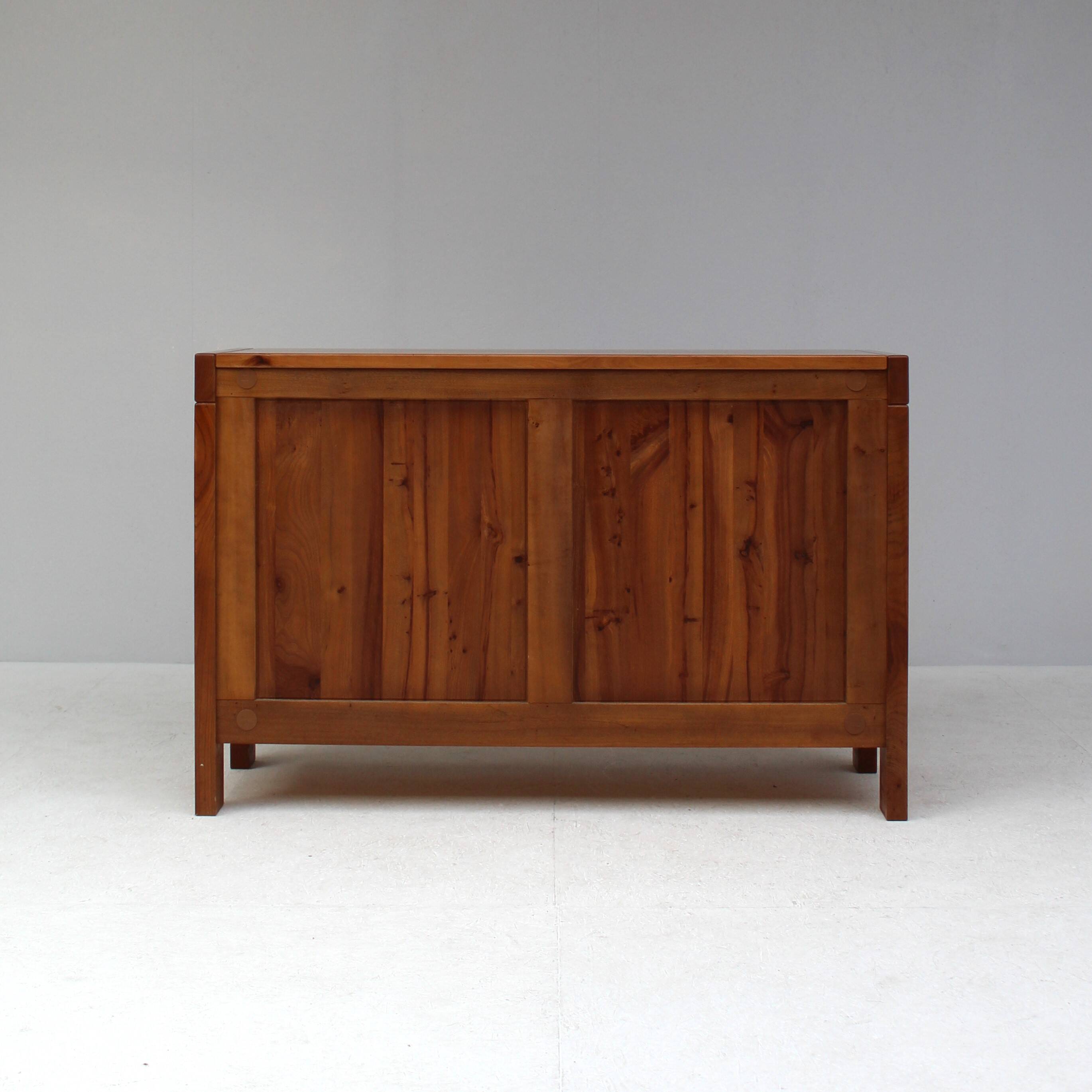 Maison Regain Sideboard in Solid Elm, France, 1970s