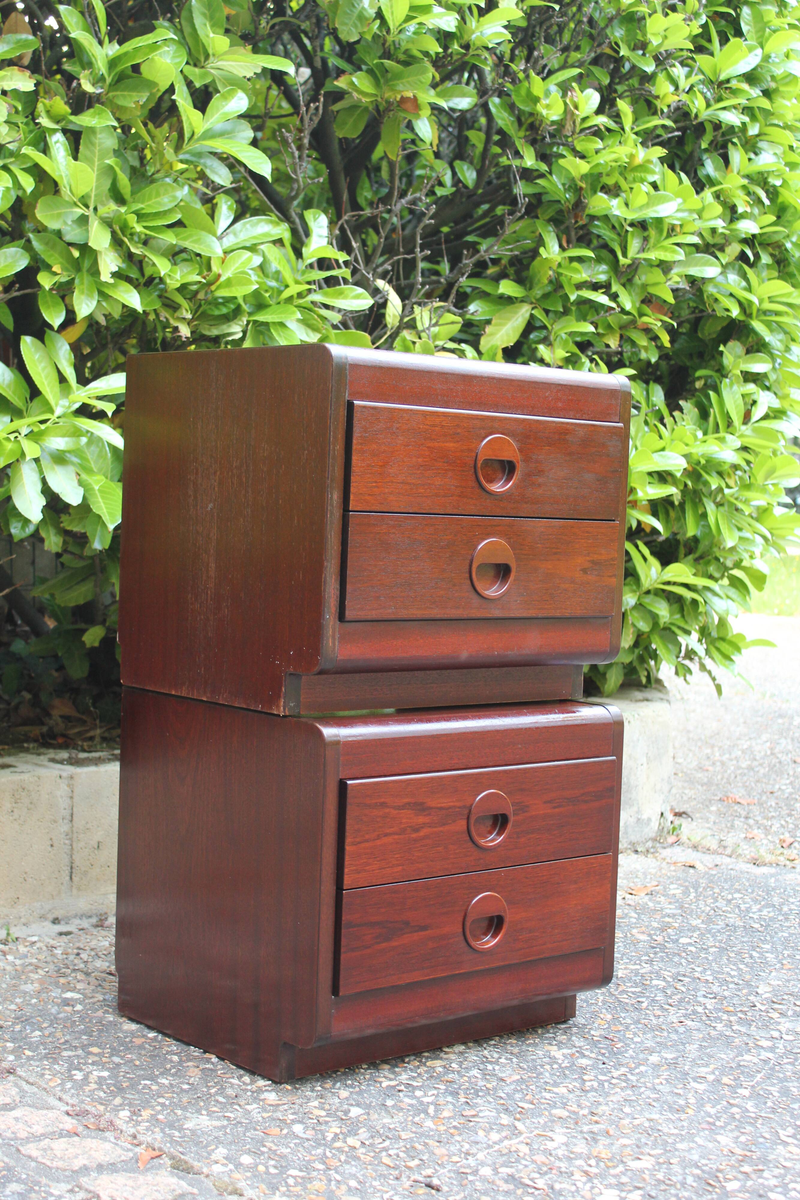 Paire de tables de chevet scandinave