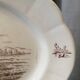 OVAL SERVING DISH IN TER DE FER MODEL BURGUNDY LONGCHAMP DECOR HUNTING