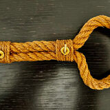 Vintage rope coat hook by designers Audoux Minet