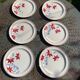6 earthenware plates Sylvie Hamage Moulin des Loups Nord vintage model