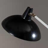 Lampadaire JJM Hoogervorst noir Anvia Almelo Pays-Bas 1950
