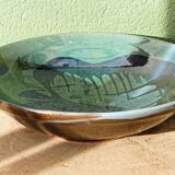 Large ceramic deep dish signed Ceramp