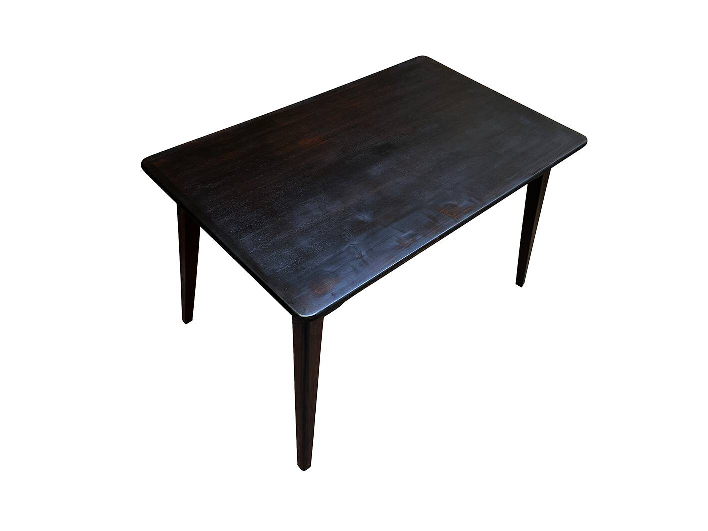 Small Danish side table/coffee table in patinated mahogany.