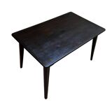 Small Danish side table/coffee table in patinated mahogany.