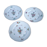 Trois assiettes anciennes maison rouard