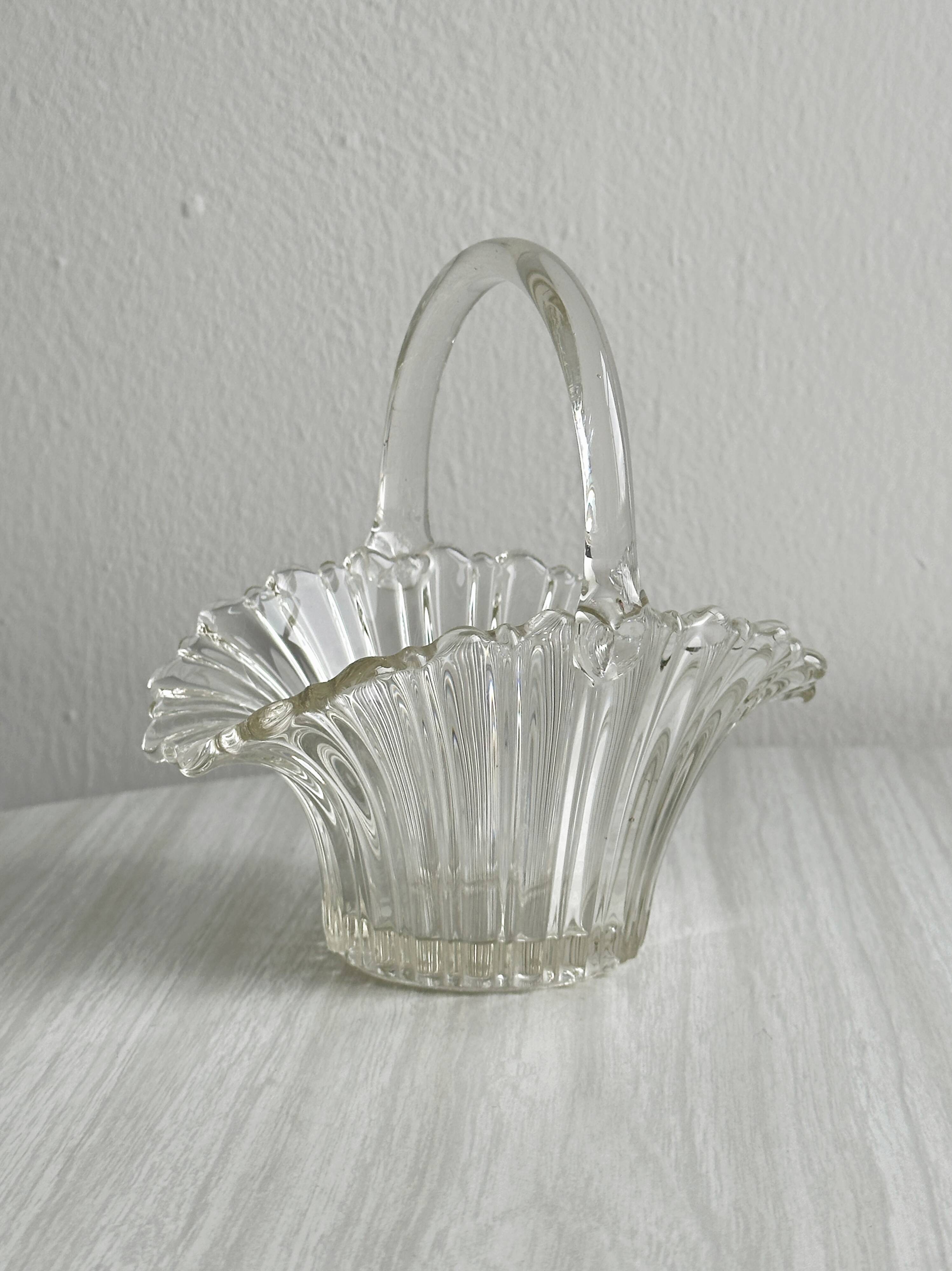 Small glass basket