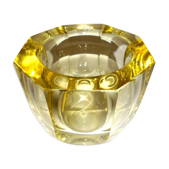 Vase art deco Crystal smoked House Daum