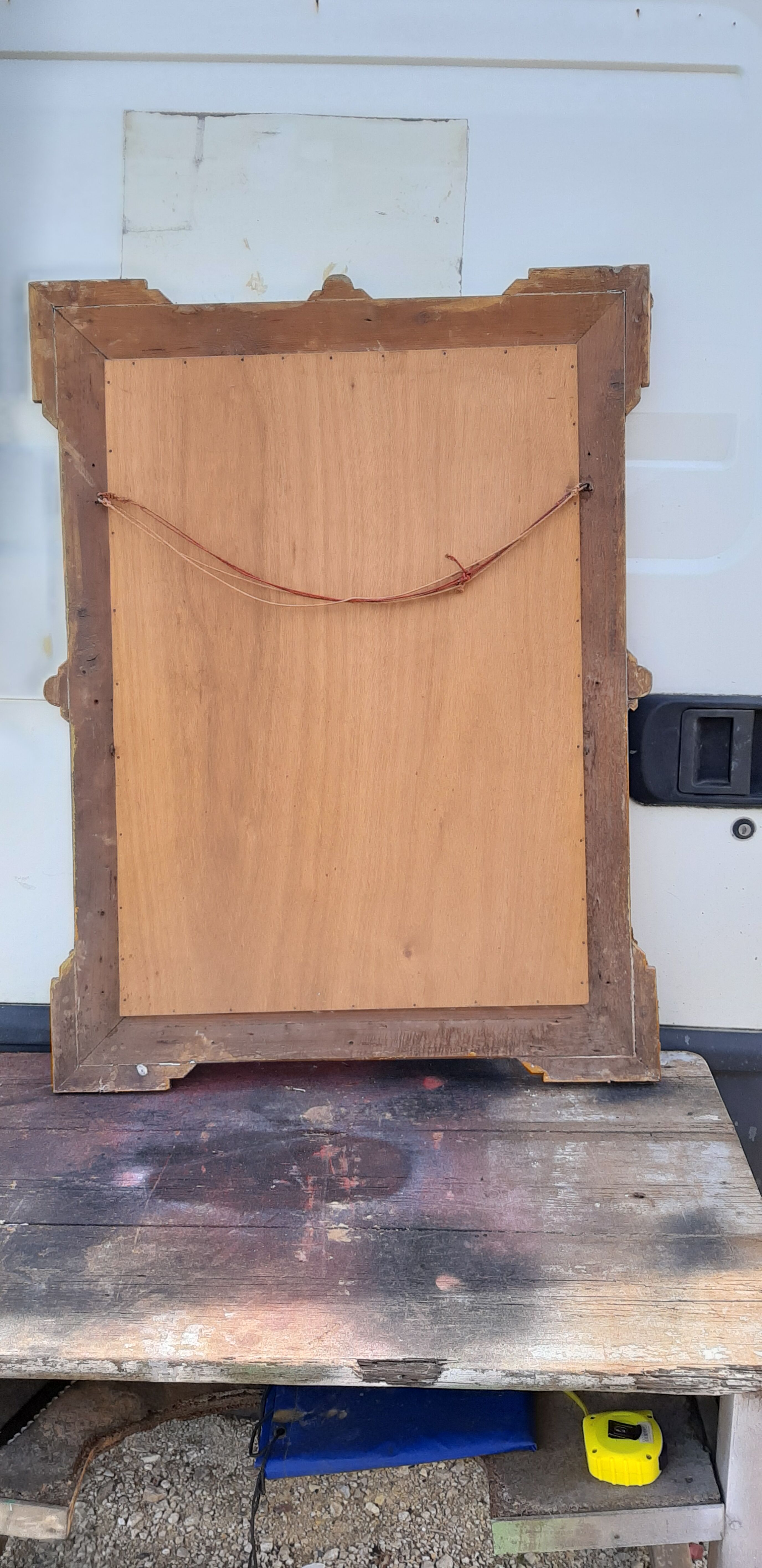 Miroir bois et stuc doré 19 ème