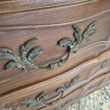 Louis XV style chest of drawers in cherry wood