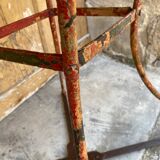 Wrought iron pedestal table