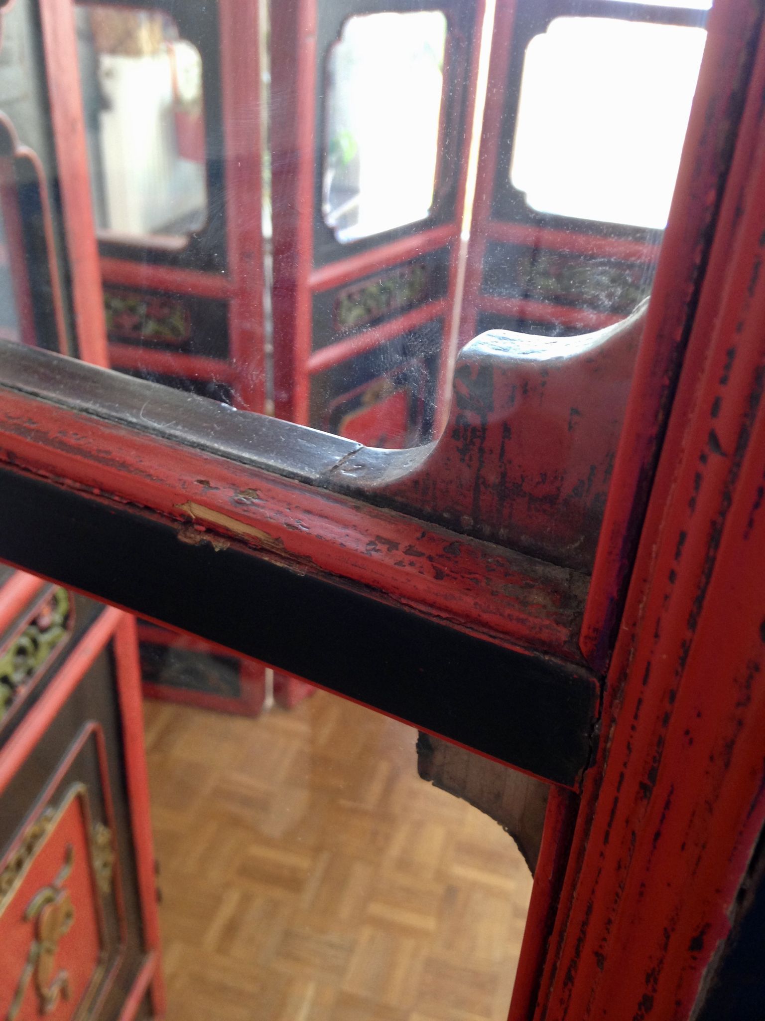 Pair of 3-panel screens
