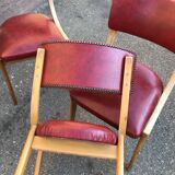 Set of 3 Scandinavian chairs 1960