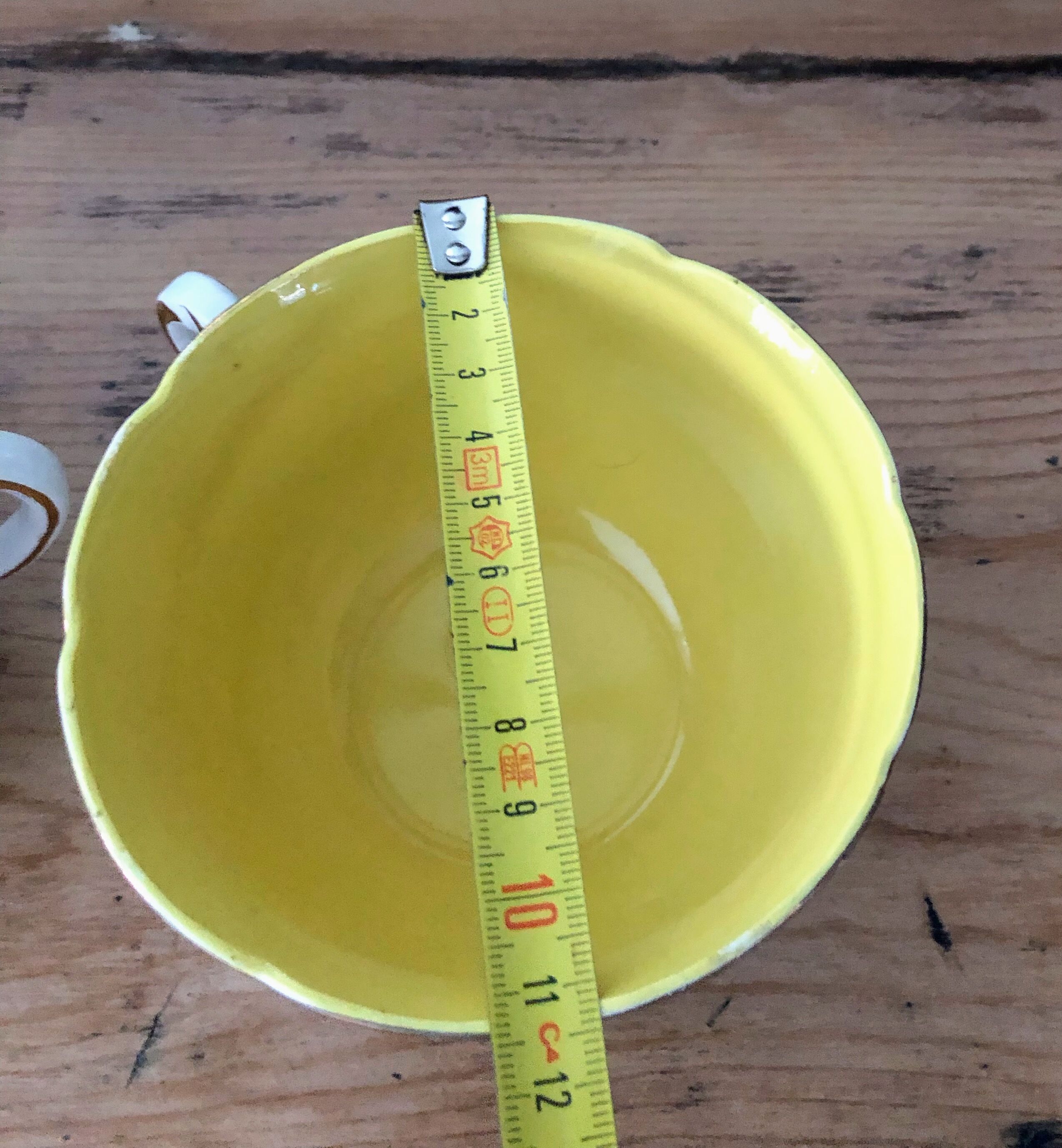 2 large Sarreguemines cups