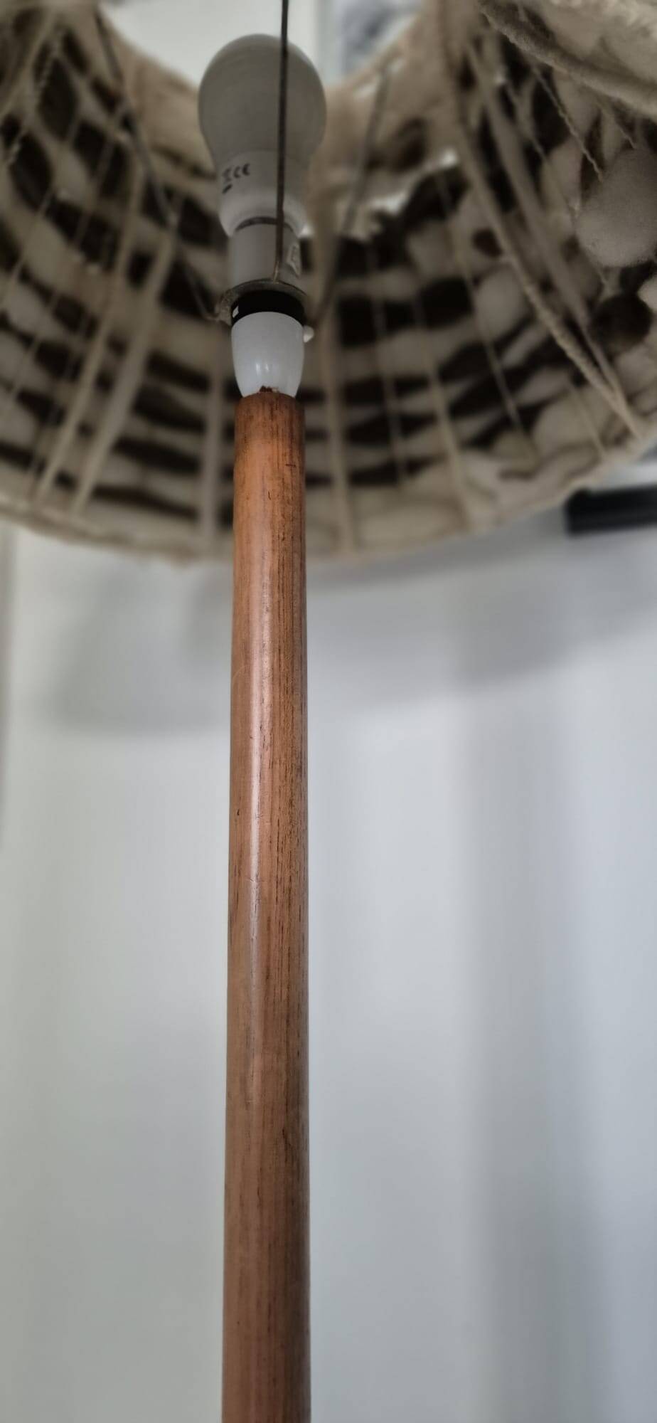 Lampadaire bois 1960