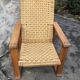 Old brutalist armchair