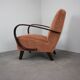 Set of Four Jindrich Halabala  Dining Chairs, Czechoslovakia, 1950s