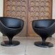 paire de fauteuils Luna de Pierre Guariche pour Meurop, 1960