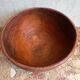 Large vintage monoxyle wooden bowl H 18 / D neck 30 cm