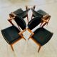 Danish vintage Kai Kristiansen model 42 chairs for Schou Andersens Møbelabrik