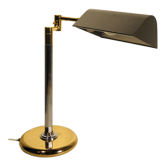 Desk lamp chrome and gold