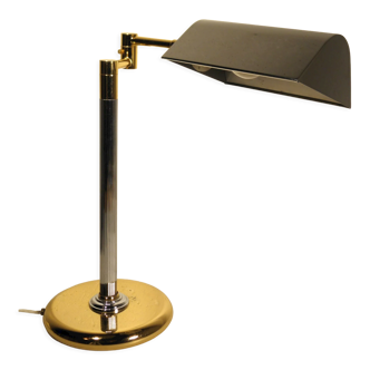 Desk lamp chrome and gold