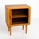 Compact cabinet with tambour door by CFC Silkeborg (Denmark, 1960s).