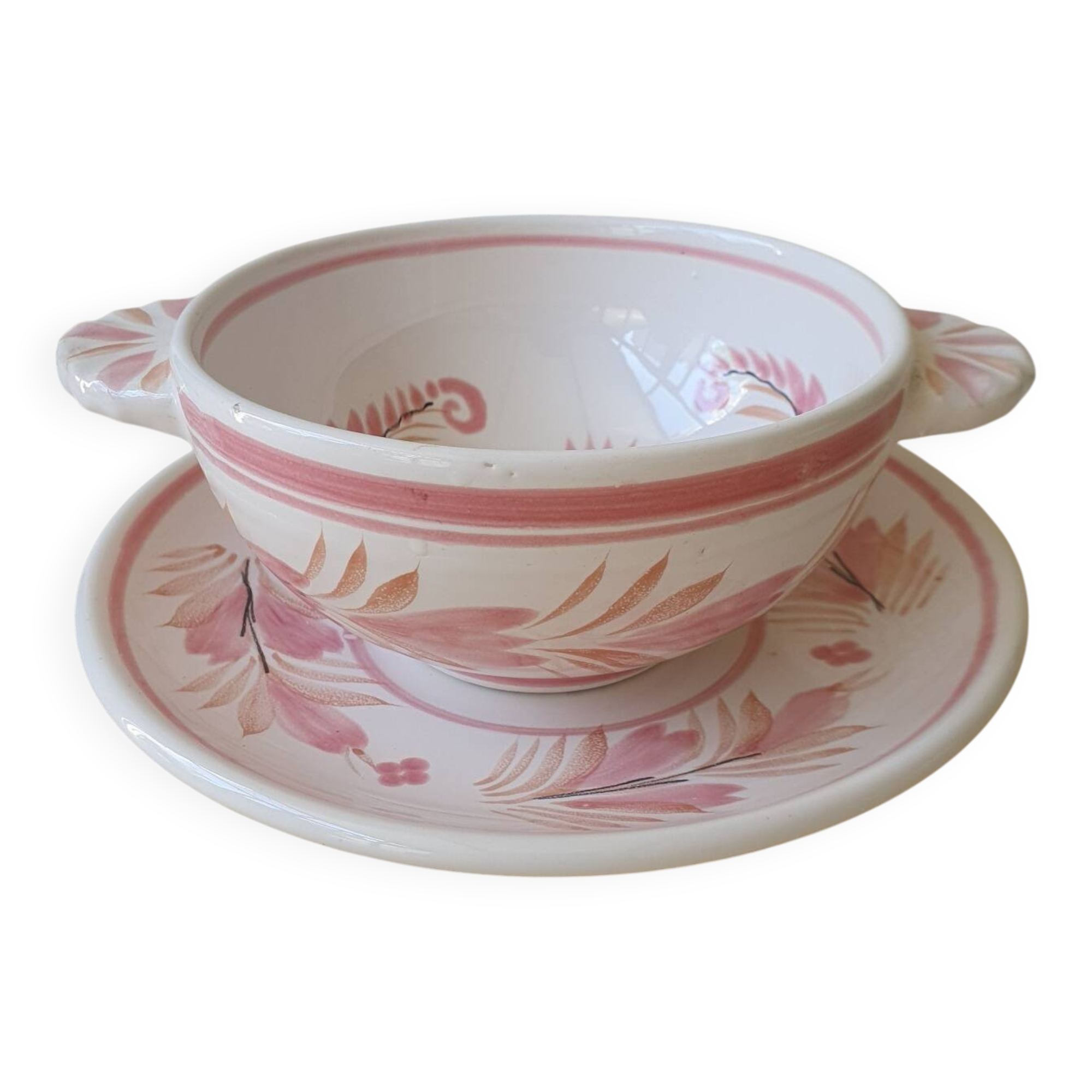 Henriot Quimper Rose Bowl