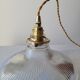 Holophane glass pendant lamp