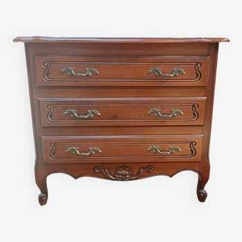 Louis XV style chest of drawers, cherry