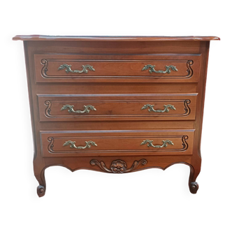 Louis XV style chest of drawers, cherry