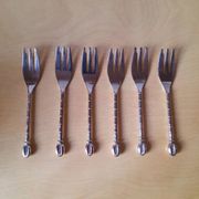 Silver-plated dessert forks