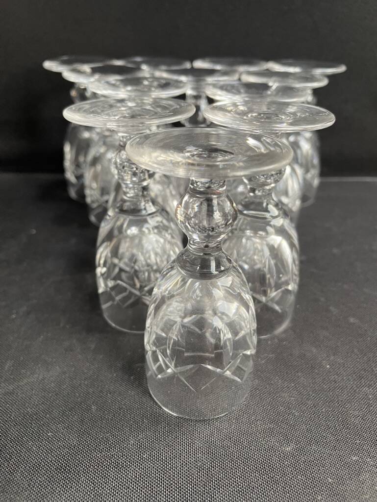 6 liquor glasses signed Waterford Crystal